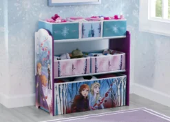 Delta Children Frozen II Design And Store 6 Bin Toy Organizer
