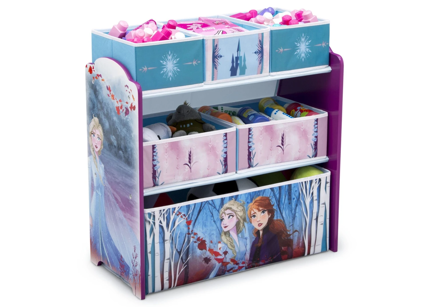 Delta Children Frozen II Design And Store 6 Bin Toy Organizer 3 Delta Children Frozen II Design And Store 6 Bin Toy Organizer - Image 3