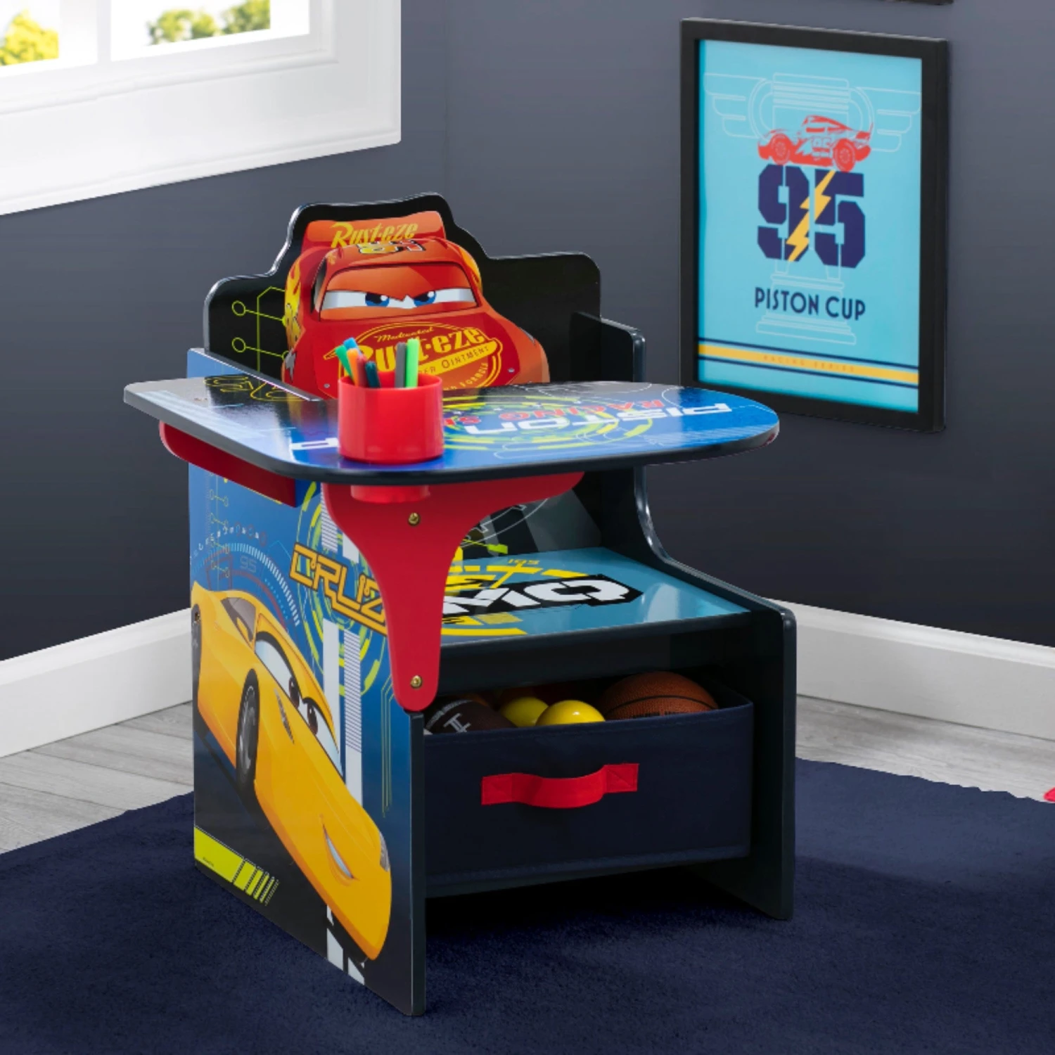 Delta Children Cars Chair Desk With Storage Bin 5 Delta Children Cars Chair Desk With Storage Bin - Image 5