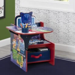 Delta Children PJ Masks Chair Desk With Storage Bin 11 Delta Children PJ Masks Chair Desk With Storage Bin -Delta Children Sales Store TC83676PJ PJ masks chair desk right hangtag hi res 2