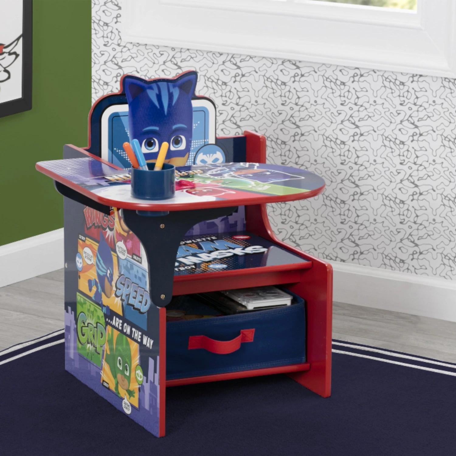 Delta Children PJ Masks Chair Desk With Storage Bin 6 Delta Children PJ Masks Chair Desk With Storage Bin - Image 6