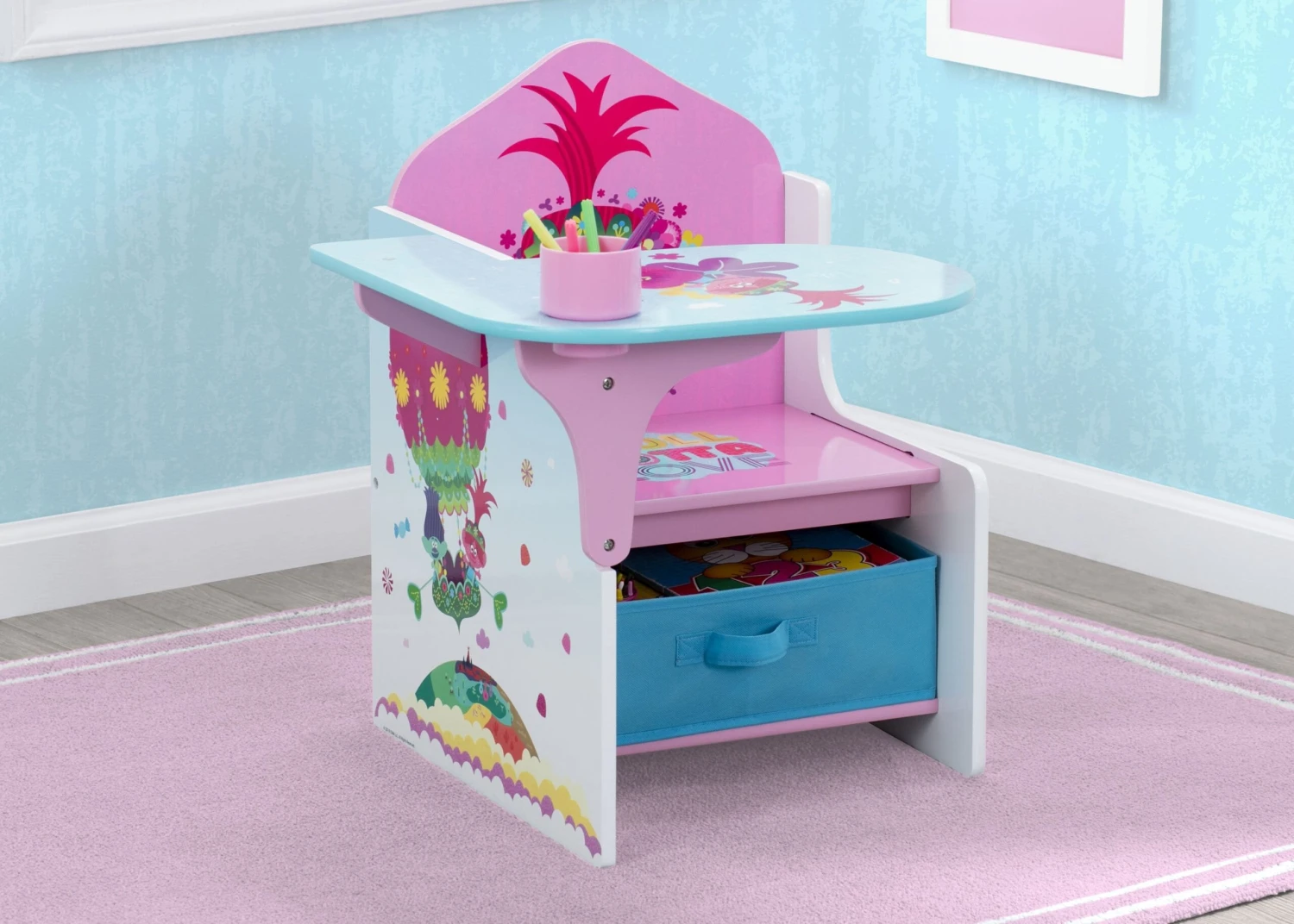 Delta Children Trolls World Tour Chair Desk With Storage Bin 1 Delta Children Trolls World Tour Chair Desk With Storage Bin