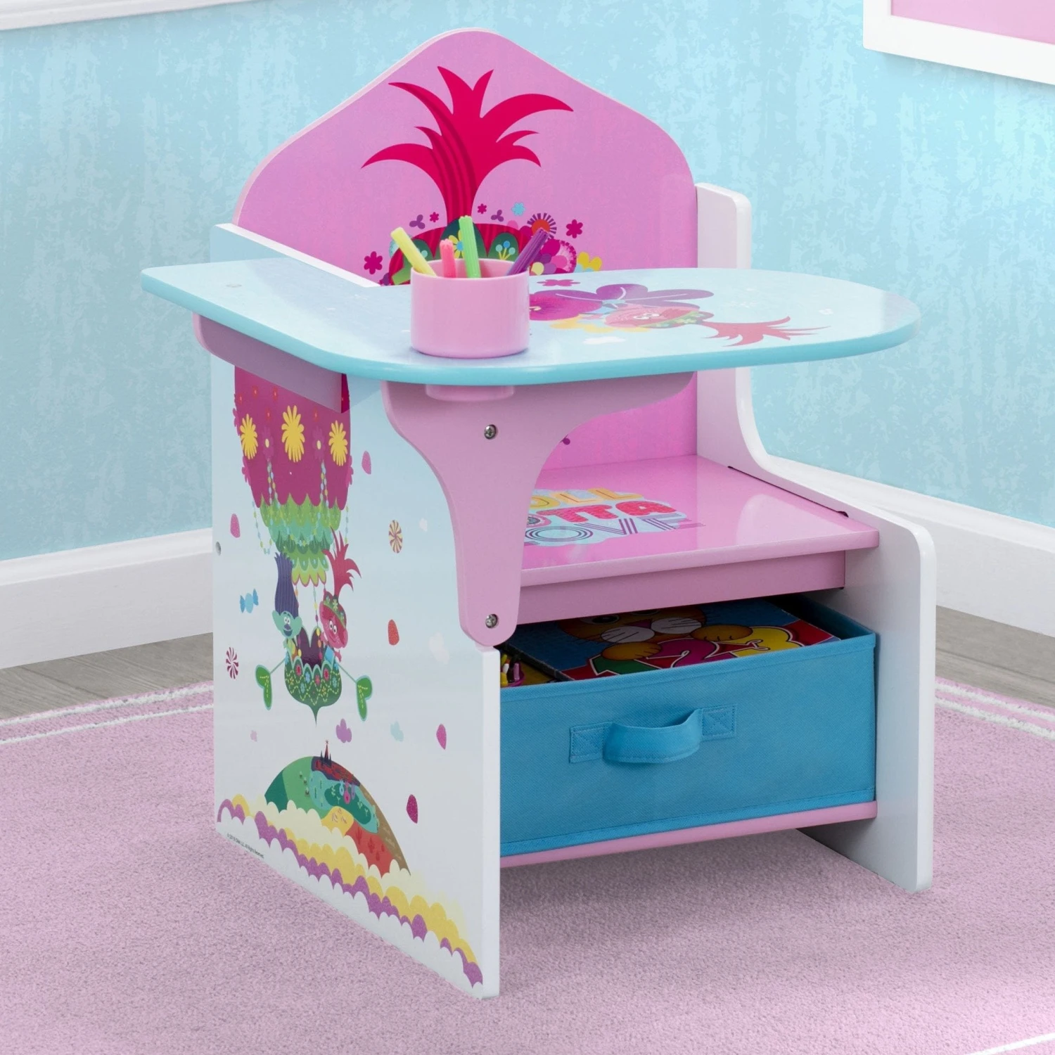 Delta Children Trolls World Tour Chair Desk With Storage Bin 7 Delta Children Trolls World Tour Chair Desk With Storage Bin - Image 7