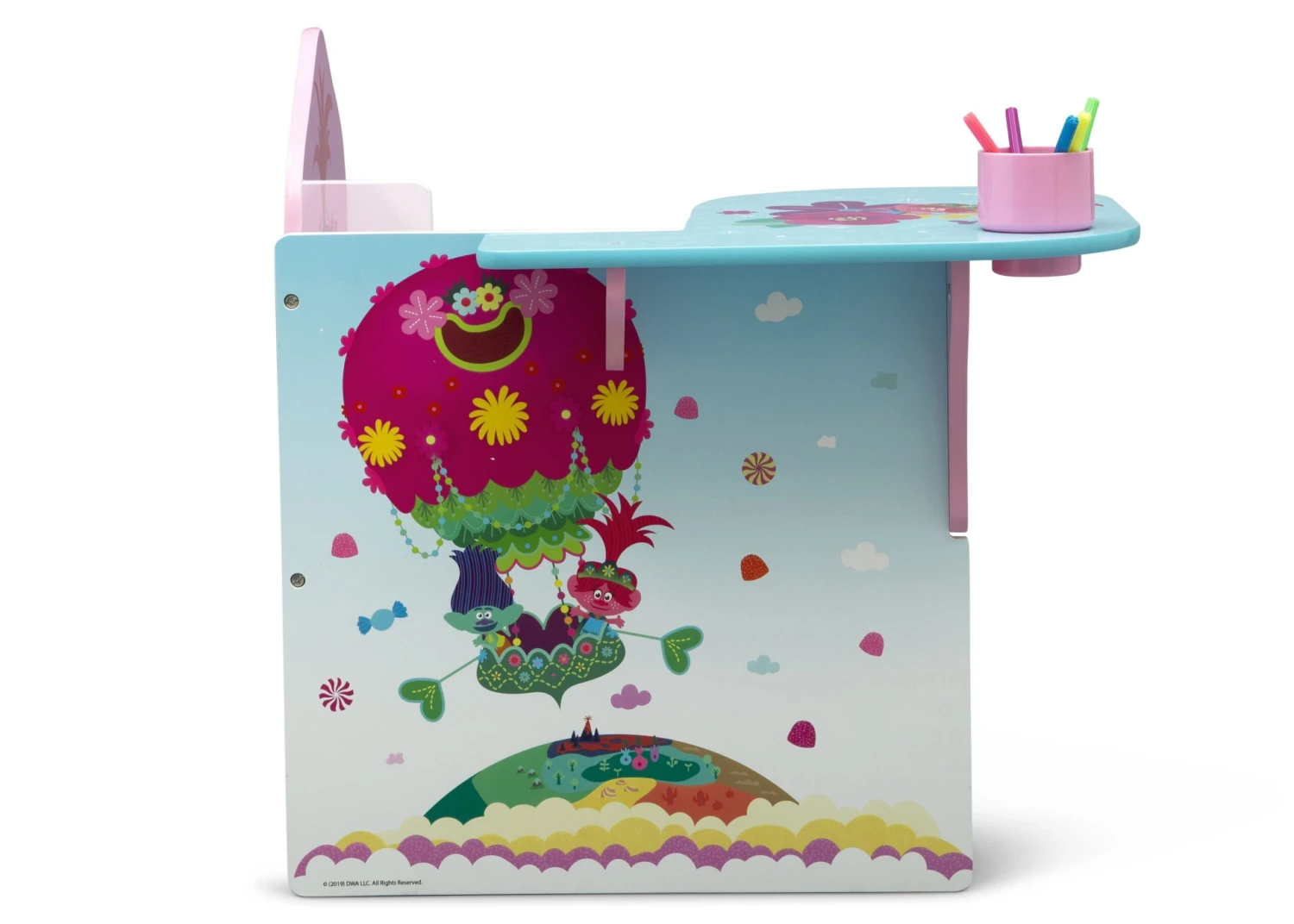 Delta Children Trolls World Tour Chair Desk With Storage Bin 4 Delta Children Trolls World Tour Chair Desk With Storage Bin - Image 4