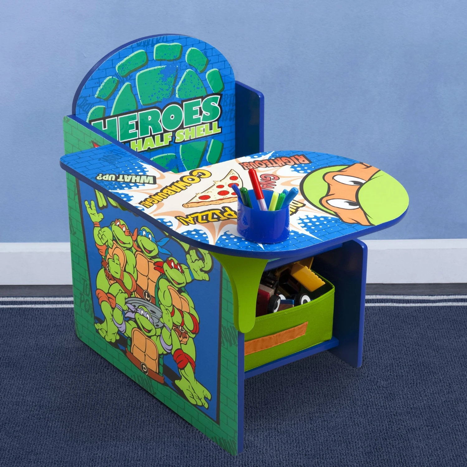 Delta Children Teenage Mutant Ninja Turtles Chair Desk With Storage Bin 6 Delta Children Teenage Mutant Ninja Turtles Chair Desk With Storage Bin - Image 6