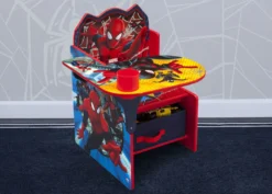 New Arrival 21 Delta Children Spider-Man Chair Desk With Storage Bin