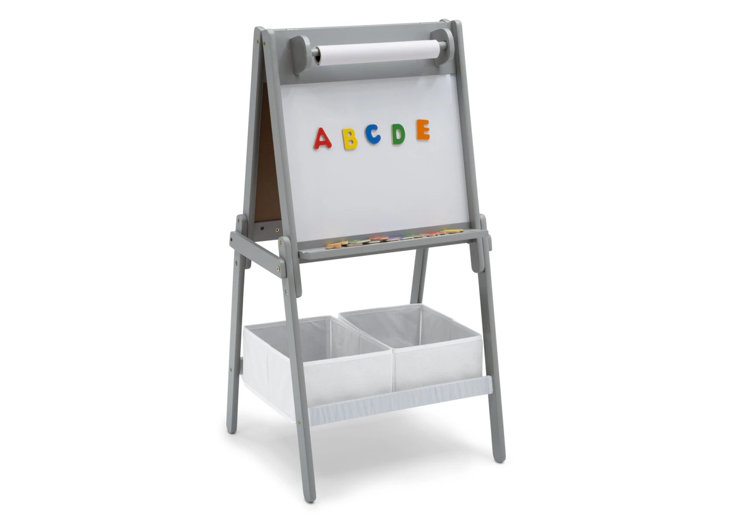 Delta Children Chelsea Double-Sided Storage Easel With Paper Roll And Magnets | Dry Erase Surface & Chalkboard Surface 3 Delta Children Chelsea Double-Sided Storage Easel With Paper Roll And Magnets | Dry Erase Surface & Chalkboard Surface - Image 3
