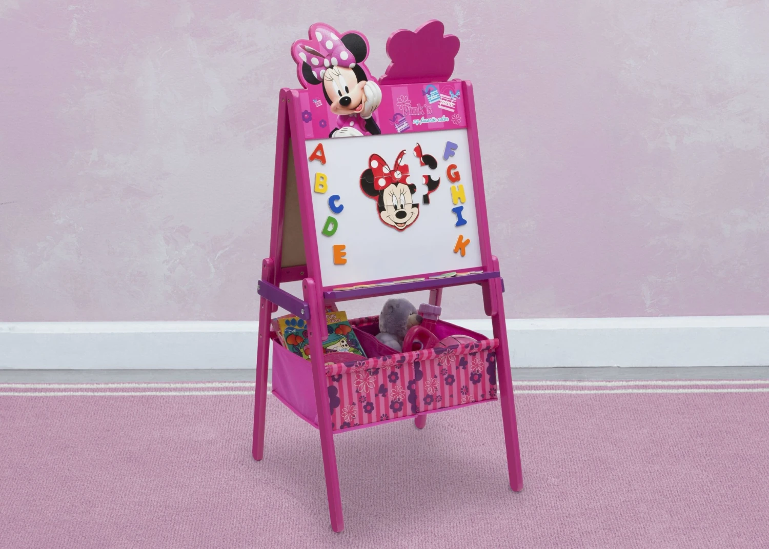 Delta Children Minnie Mouse Wooden Double Sided Activity Easel 1 Delta Children Minnie Mouse Wooden Double Sided Activity Easel