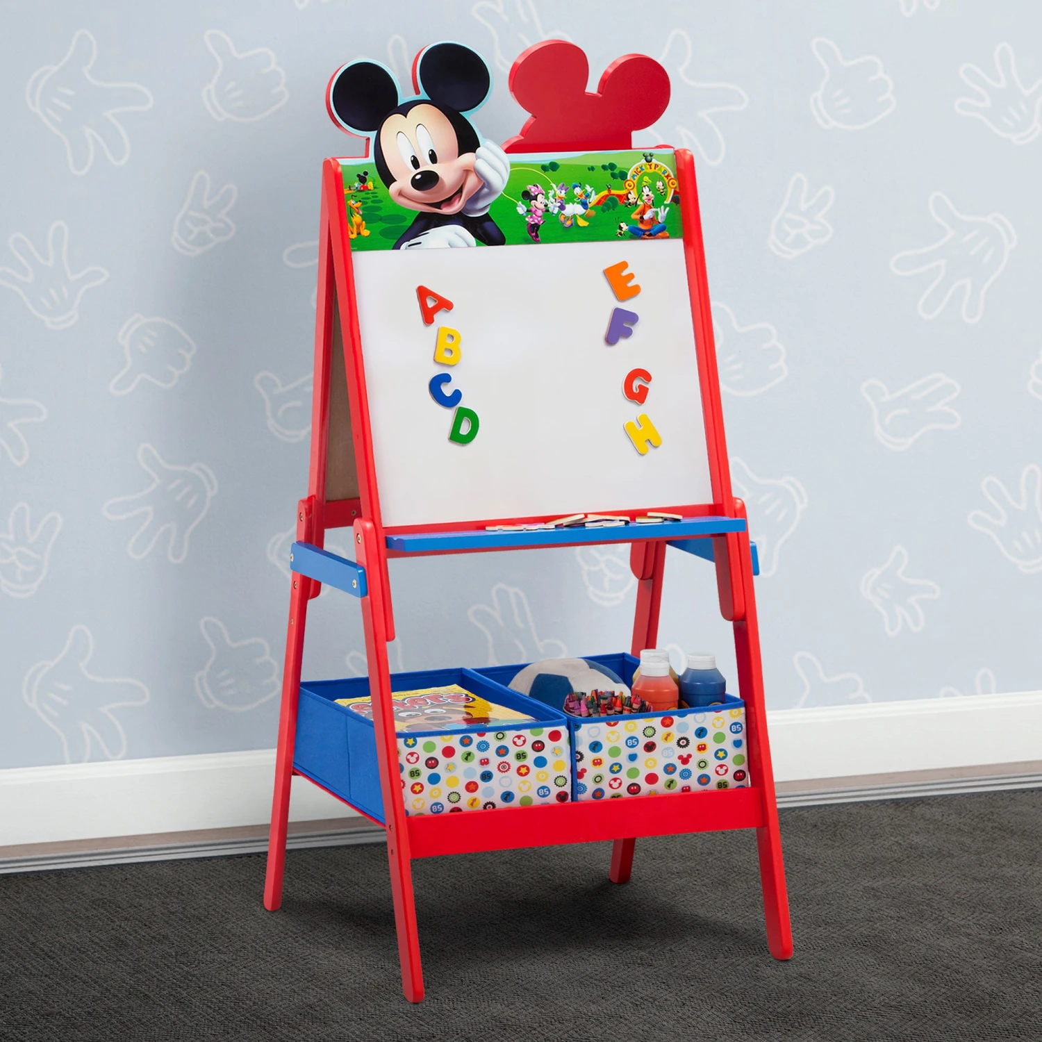 Delta Children Mickey Mouse Wooden Double Sided Activity Easel 8 Delta Children Mickey Mouse Wooden Double Sided Activity Easel - Image 8