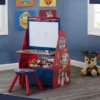 Delta Children PAW Patrol Deluxe Kids Art Table - Easel, Desk, Stool, Toy Organizer