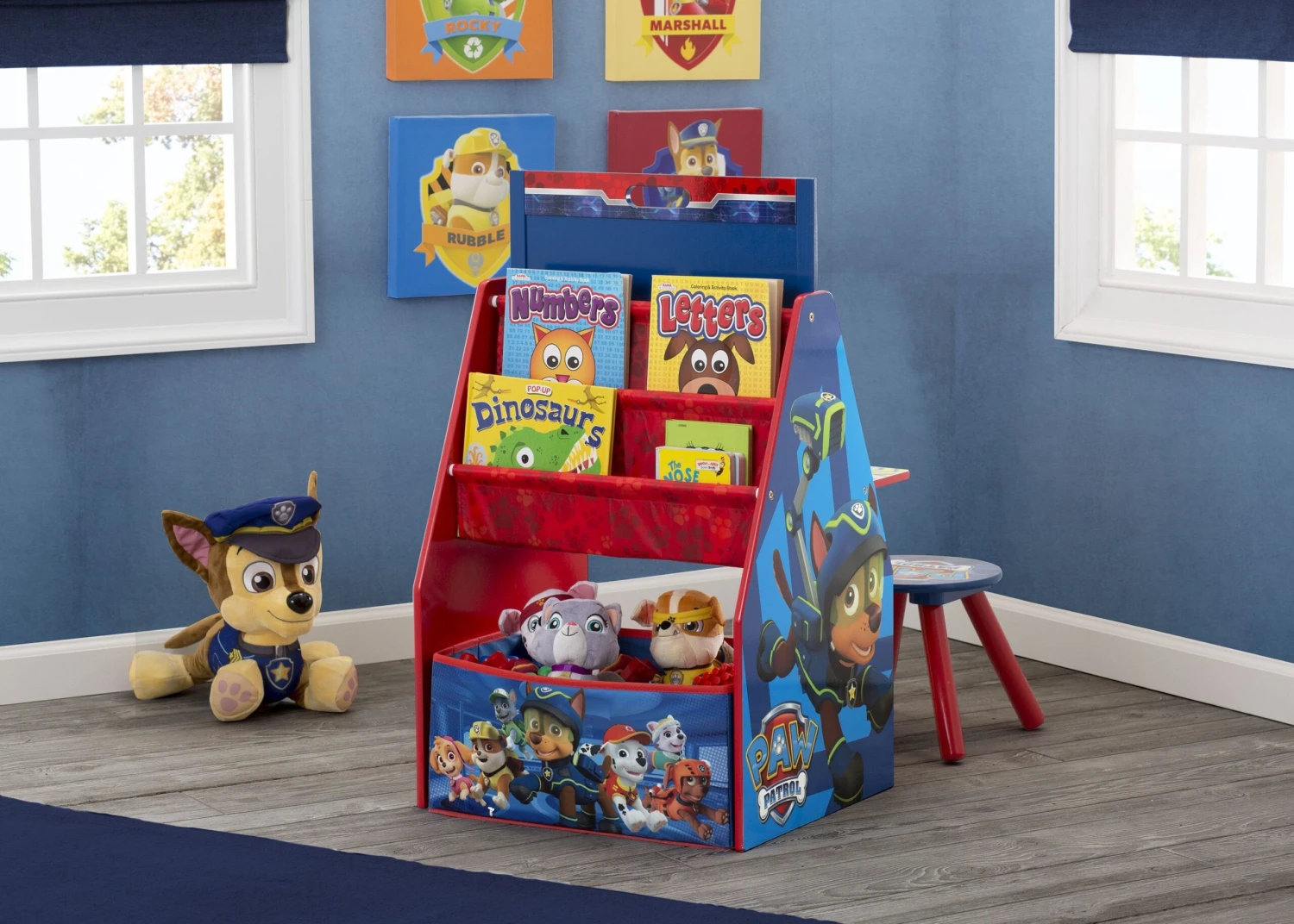 Delta Children PAW Patrol Deluxe Kids Art Table - Easel, Desk, Stool, Toy Organizer 2 Delta Children PAW Patrol Deluxe Kids Art Table - Easel, Desk, Stool, Toy Organizer - Image 2