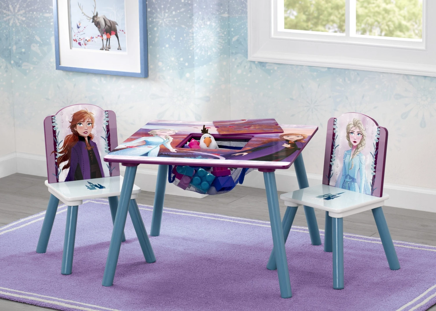 Delta Children Frozen II Table And Chair Set With Storage 1 Delta Children Frozen II Table And Chair Set With Storage