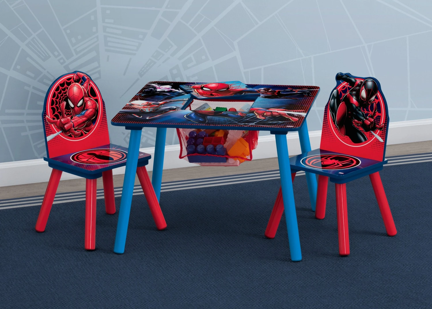 Delta Children Spider-Man Table And Chair Set With Storage 1 Delta Children Spider-Man Table And Chair Set With Storage