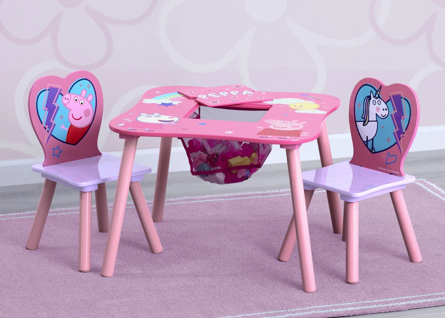Delta Children Peppa Pig Table And Chair Set With Storage 3 Delta Children Peppa Pig Table And Chair Set With Storage - Image 3