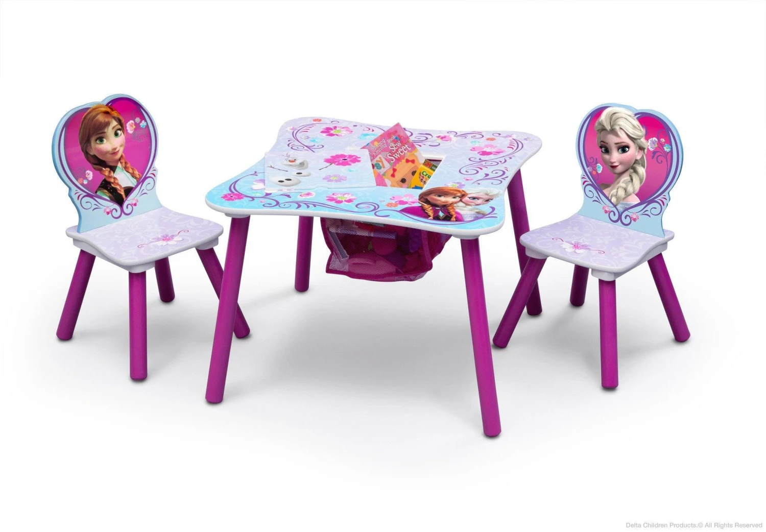 Delta Children Frozen Table & Chair Set With Storage 3 Delta Children Frozen Table & Chair Set With Storage - Image 3