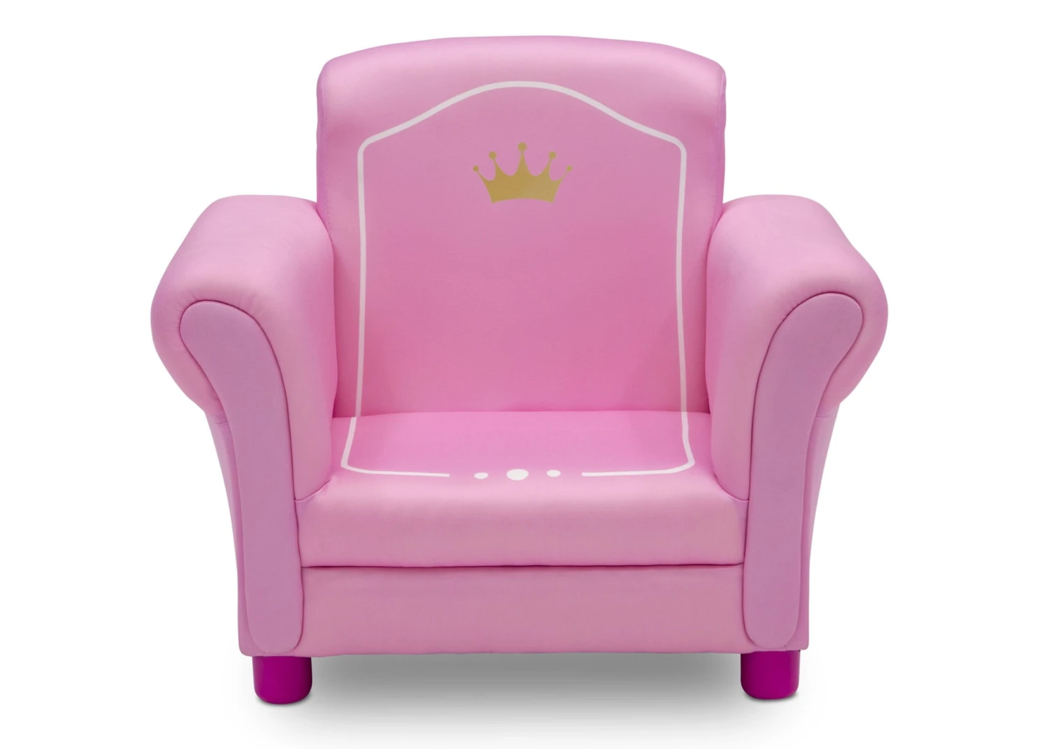 Delta Children Princess Crown Kids Upholstered Chair 2 Delta Children Princess Crown Kids Upholstered Chair - Image 2