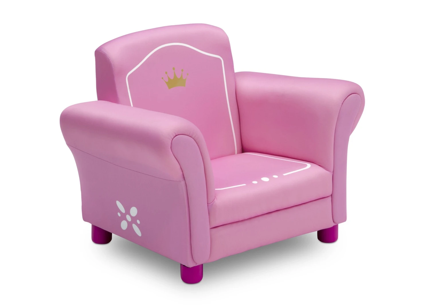 Delta Children Princess Crown Kids Upholstered Chair 1 Delta Children Princess Crown Kids Upholstered Chair