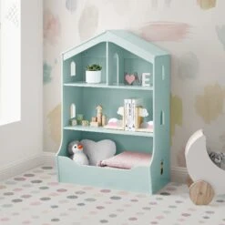Delta Children Playhouse Bookcase With Toy Storage 29 Delta Children Playhouse Bookcase With Toy Storage -Delta Children Sales Store W100180 356 House Bookcase Mint Lifestyle 03copy 424fe5e8 a50d 402b 9eb3 ce06bdc790cf