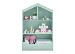Delta Children Playhouse Bookcase With Toy Storage 26 Delta Children Playhouse Bookcase With Toy Storage -Delta Children Sales Store W100180 356 House Bookcase Mint Silo 06 scaled