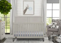 Foundry 6-in-1 Convertible Crib 29 Foundry 6-in-1 Convertible Crib -Delta Children Sales Store W343150 1395 Foundry 6in1 Crib Rustic Mist Lifestyle 11 scaled