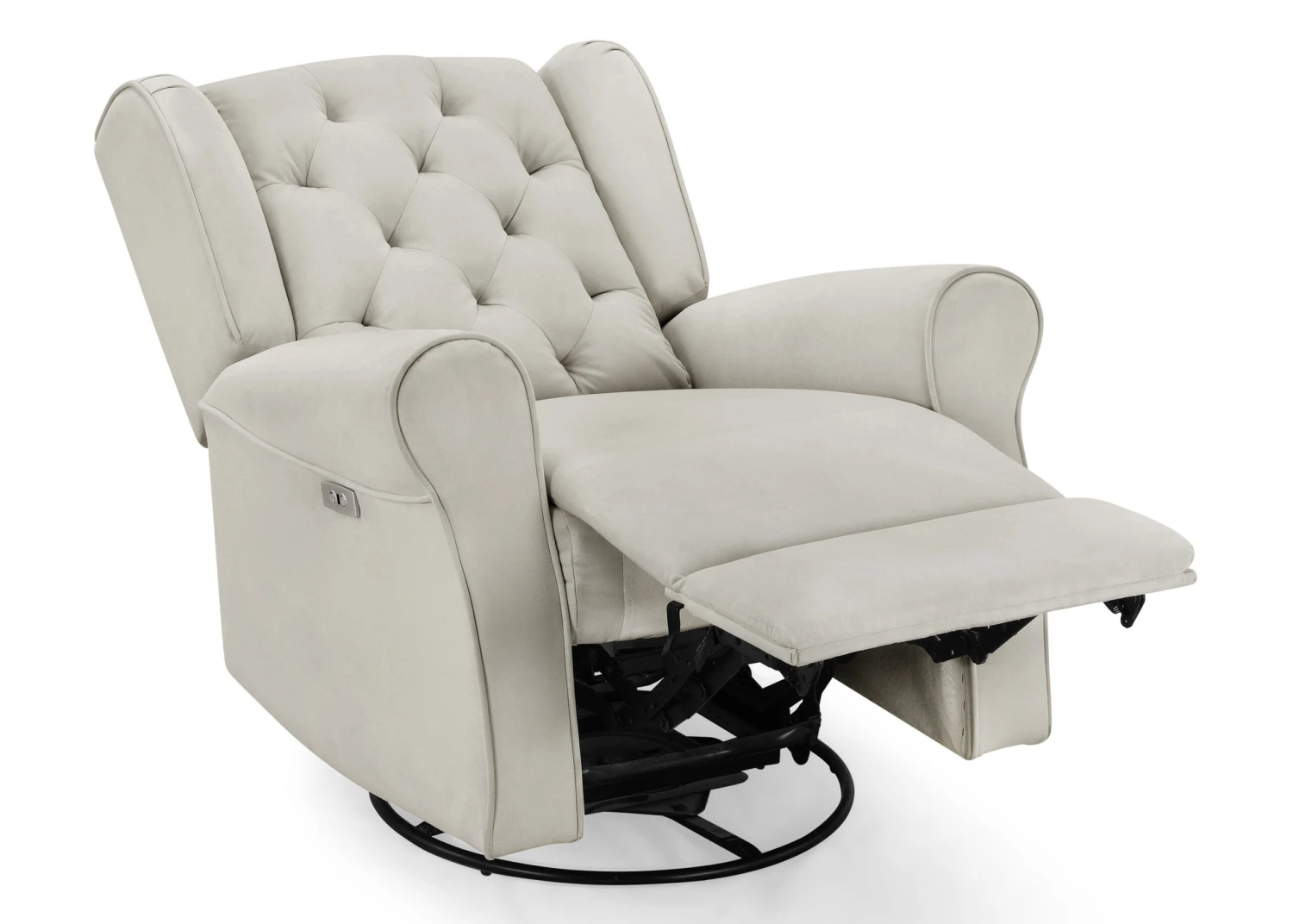 Delta Children Emmie Electronic Power Recliner And Swivel Glider With USB Port In LiveSmart Performance Fabric 5 Delta Children Emmie Electronic Power Recliner And Swivel Glider With USB Port In LiveSmart Performance Fabric - Image 5