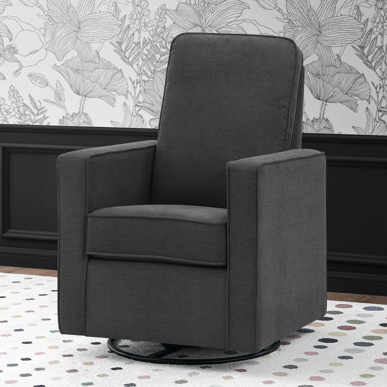 Delta Children Skye Nursery Glider Swivel Chair With LiveSmart Fabric 15 Delta Children Skye Nursery Glider Swivel Chair With LiveSmart Fabric - Image 15
