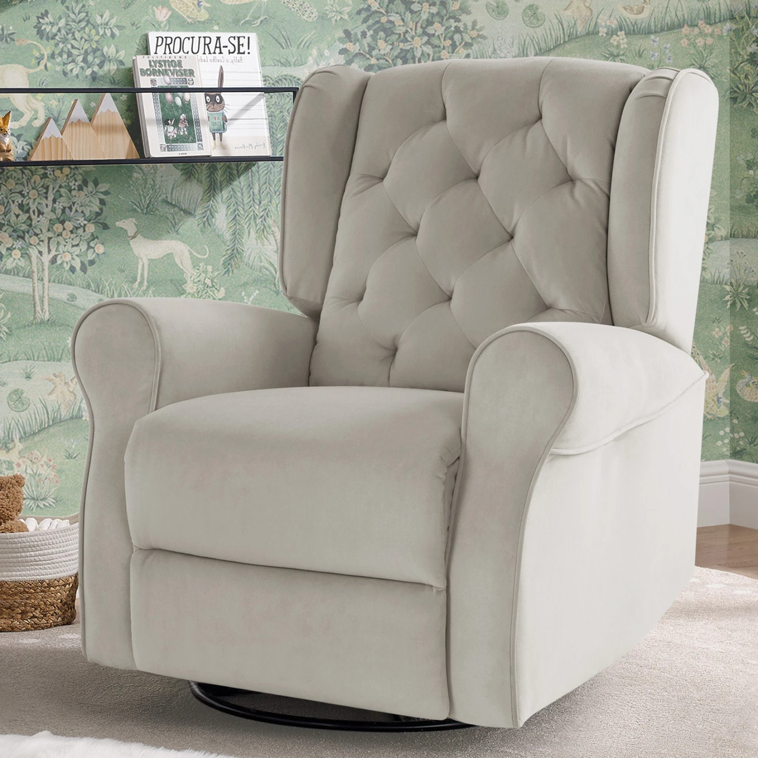 Delta Children Emmie Electronic Power Recliner And Swivel Glider With USB Port In LiveSmart Performance Fabric 7 Delta Children Emmie Electronic Power Recliner And Swivel Glider With USB Port In LiveSmart Performance Fabric - Image 7