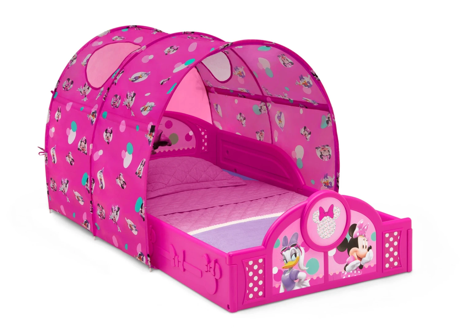 Delta Children Minnie Mouse Plastic Sleep And Play Toddler Bed With Canopy 2 Delta Children Minnie Mouse Plastic Sleep And Play Toddler Bed With Canopy - Image 2