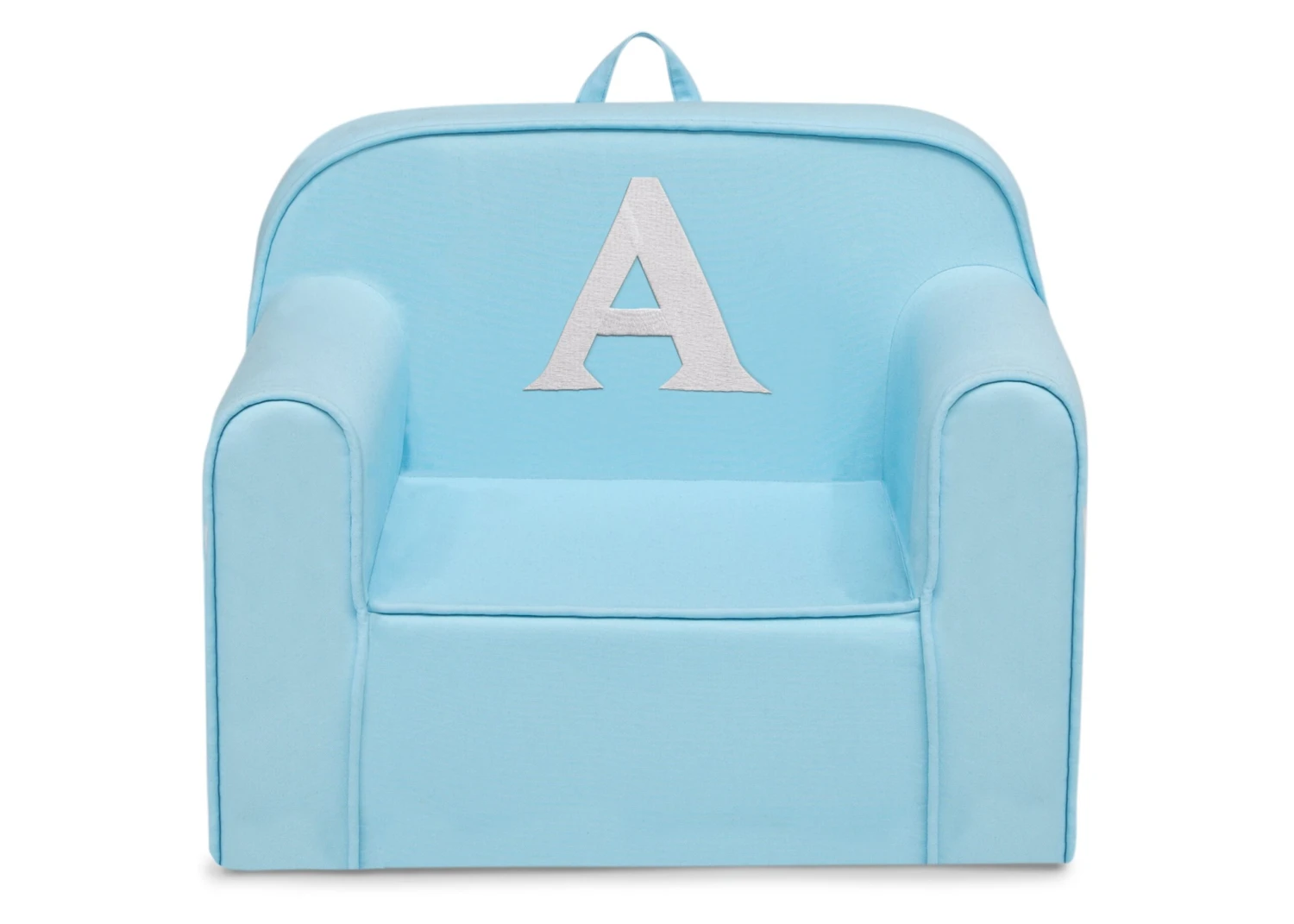 Delta Children Personalized Monogram Light Blue Cozee Chair 2 Delta Children Personalized Monogram Light Blue Cozee Chair - Image 2