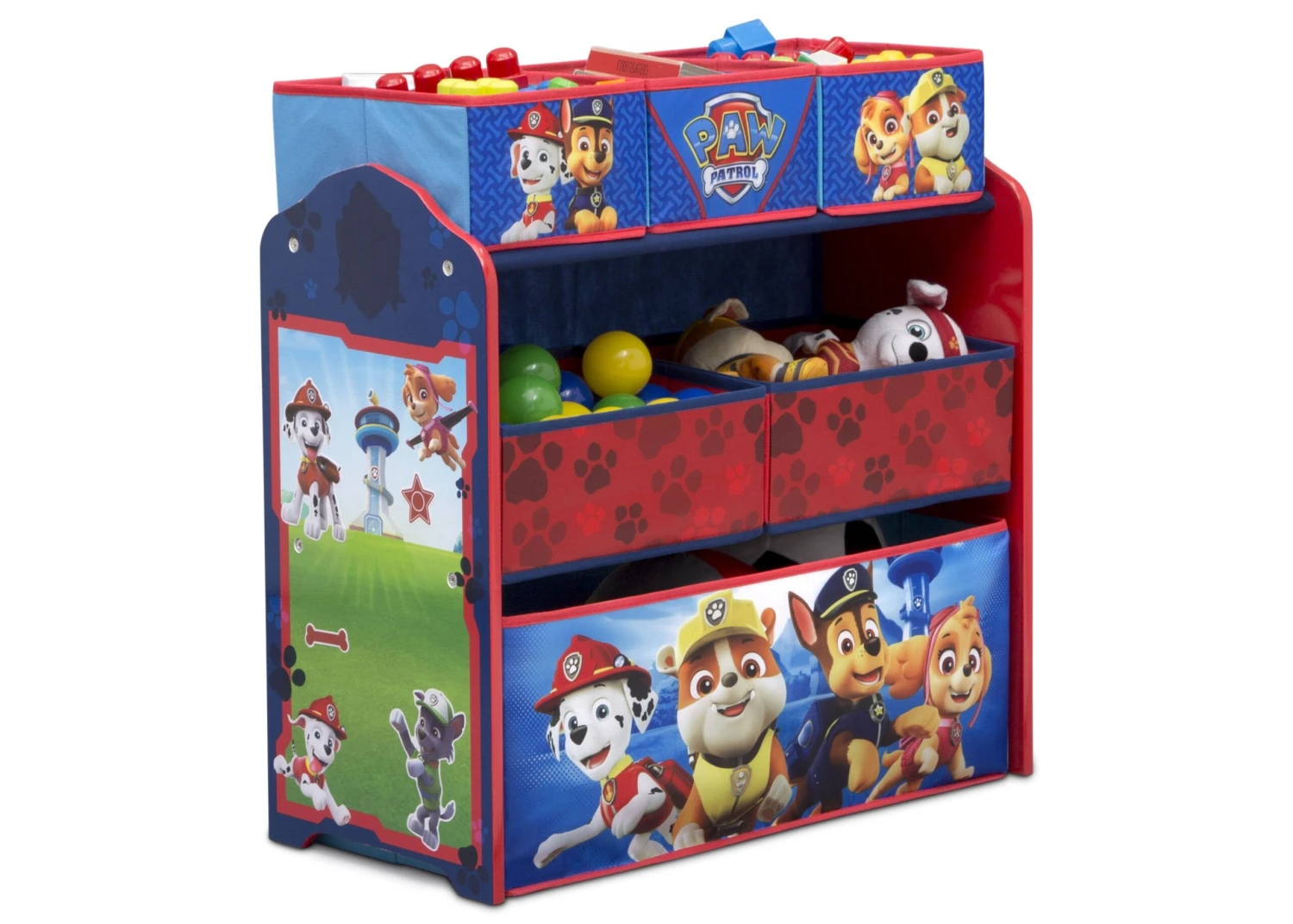 Delta Children Nick Jr. PAW Patrol 4-Piece Playroom Solution– Set Includes Table And 2 Chairs And 6-Bin Toy Organizer 5 Delta Children Nick Jr. PAW Patrol 4-Piece Playroom Solution– Set Includes Table And 2 Chairs And 6-Bin Toy Organizer - Image 5