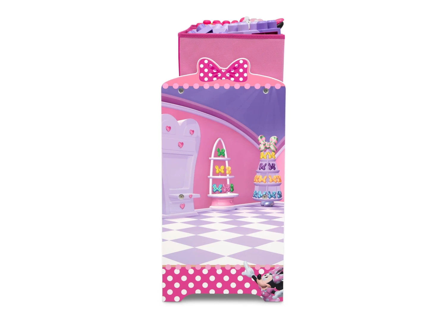 Delta Children Minnie Mouse Deluxe 9 Bin Design And Store Toy Organizer 4 Delta Children Minnie Mouse Deluxe 9 Bin Design And Store Toy Organizer - Image 4