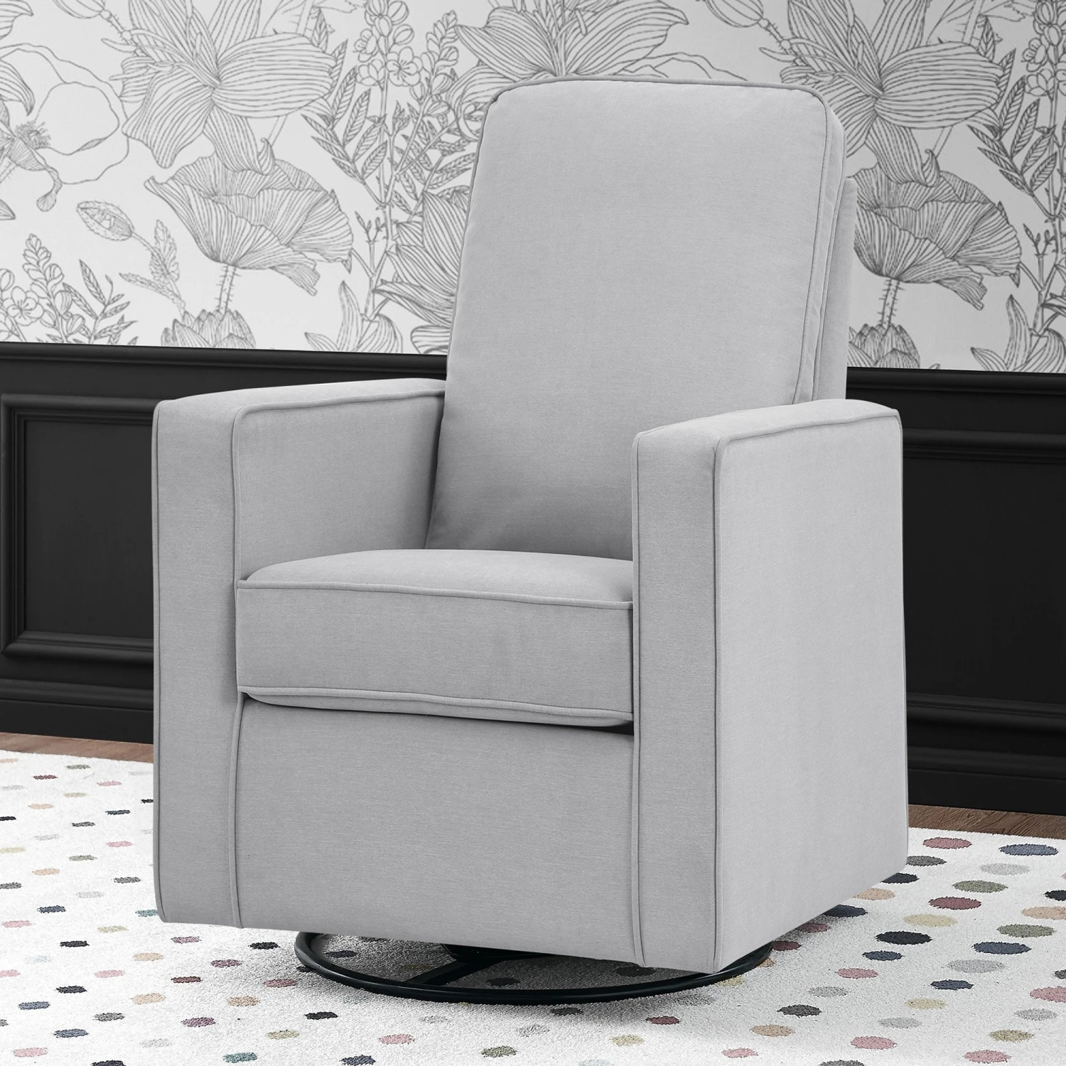 Delta Children Skye Nursery Glider Swivel Chair With LiveSmart Fabric 20 Delta Children Skye Nursery Glider Swivel Chair With LiveSmart Fabric - Image 20