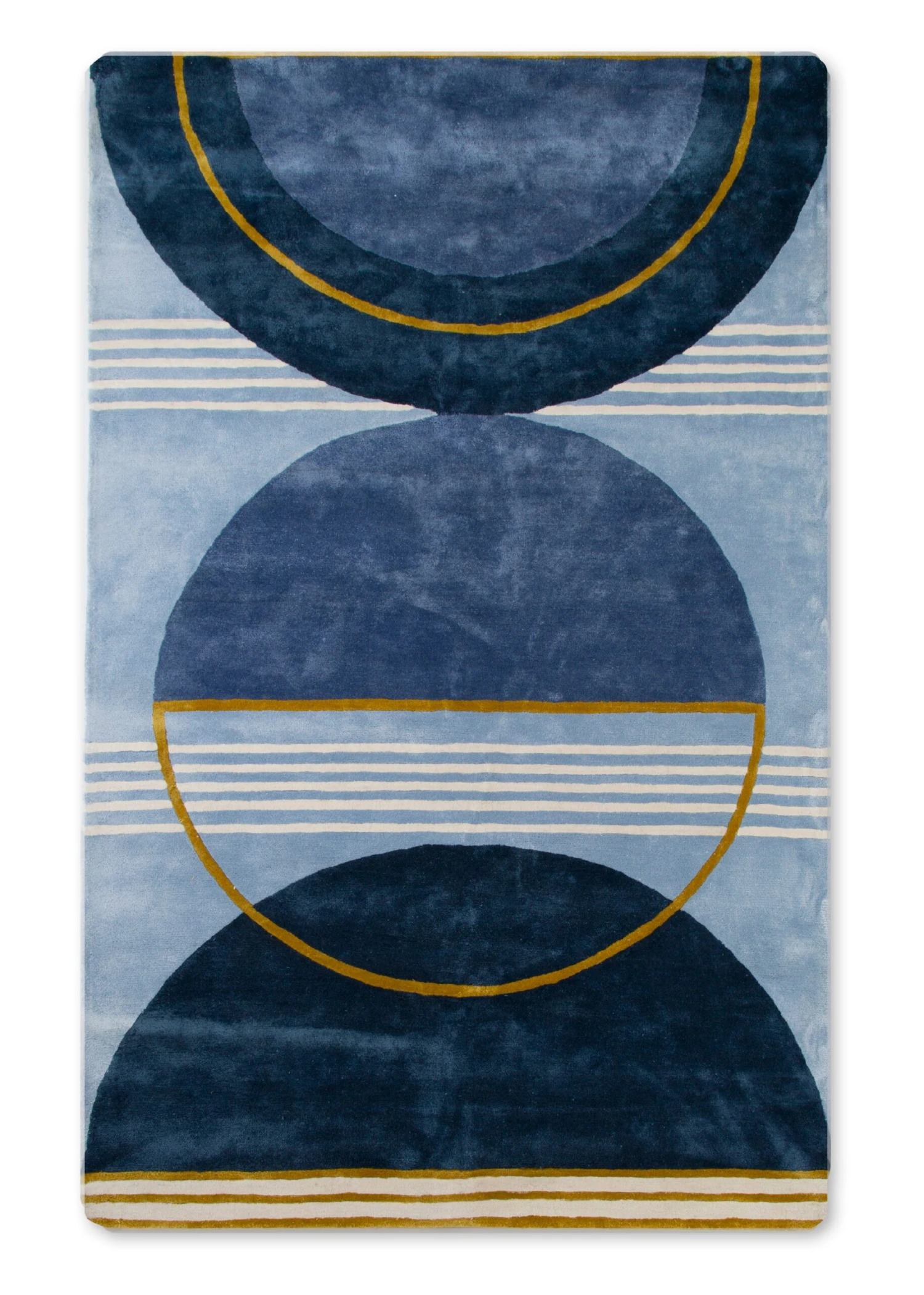 Delta Children Blue Abstract Hand-Tufted Area Rug 5x8 3 Delta Children Blue Abstract Hand-Tufted Area Rug 5x8 - Image 3
