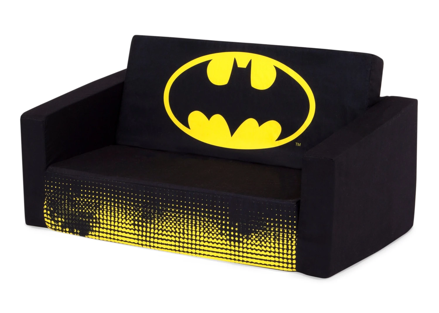 Delta Children Batman Cozee Flip-Out Sofa - 2-in-1 Convertible Sofa To Lounger For Kids 4 Delta Children Batman Cozee Flip-Out Sofa - 2-in-1 Convertible Sofa To Lounger For Kids - Image 4