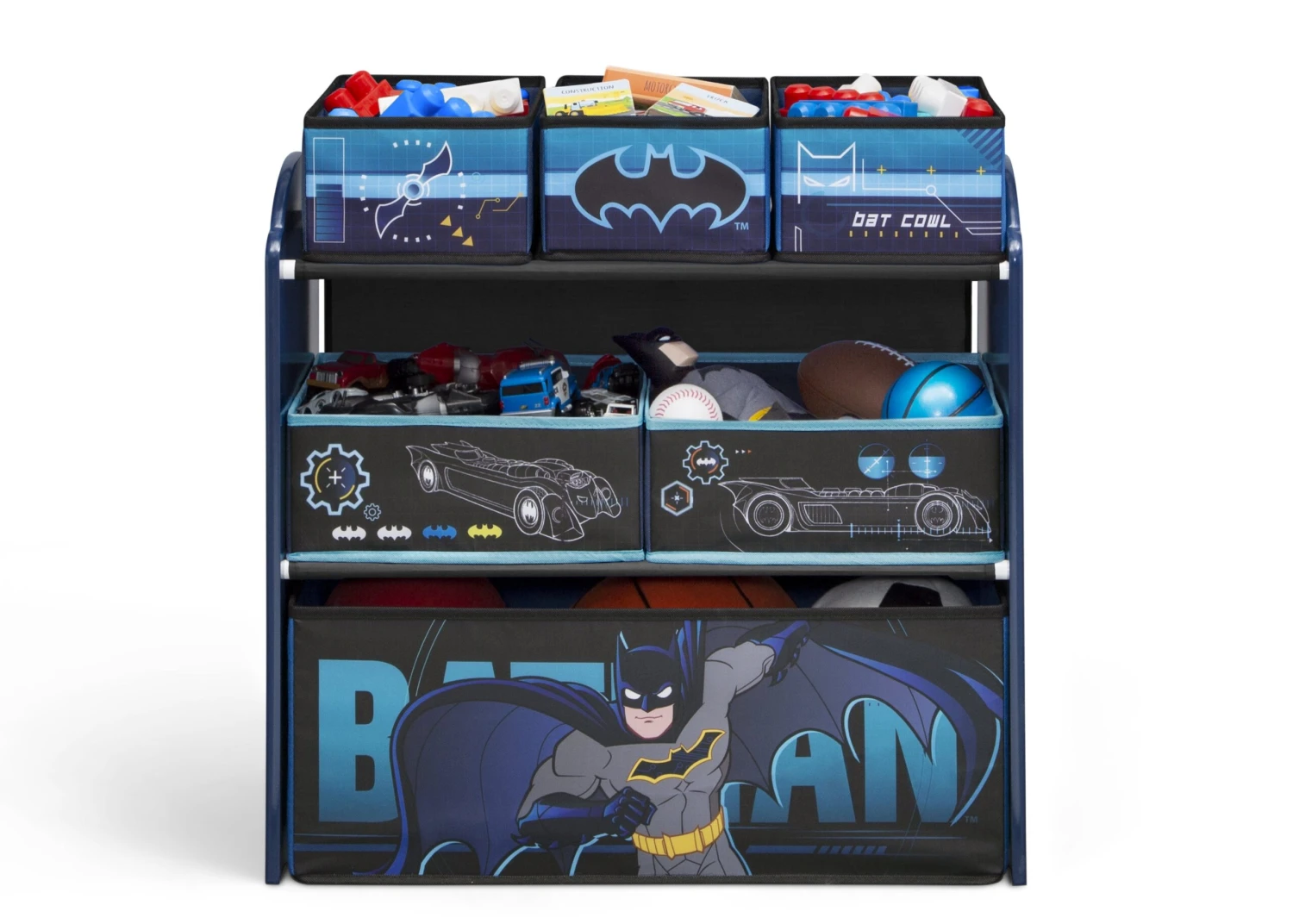 Delta Children Batman 6 Bin Design And Store Toy Organizer 2 Delta Children Batman 6 Bin Design And Store Toy Organizer - Image 2