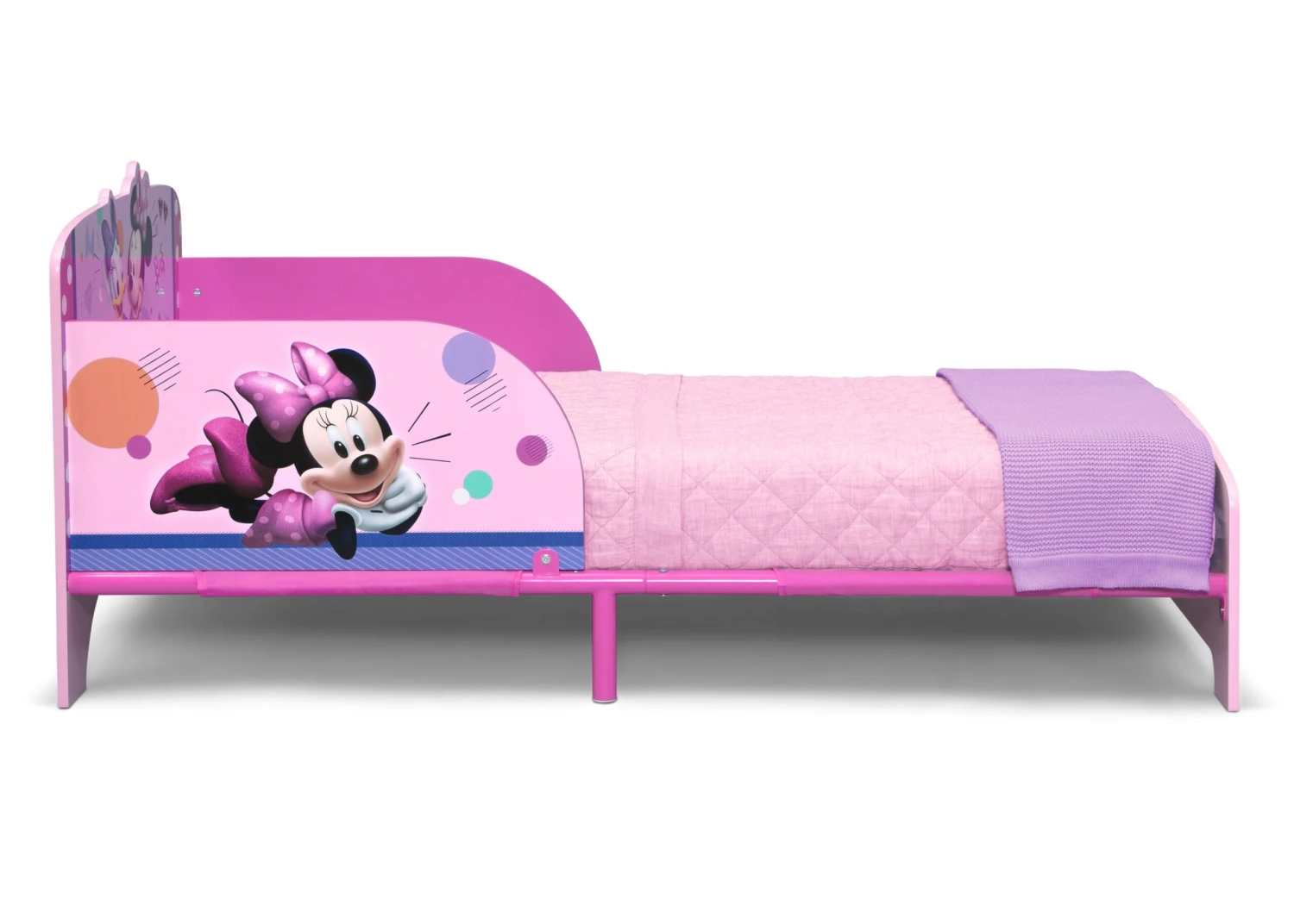Delta Children Minnie Mouse Wood & Metal Toddler Bed 3 Delta Children Minnie Mouse Wood & Metal Toddler Bed - Image 3