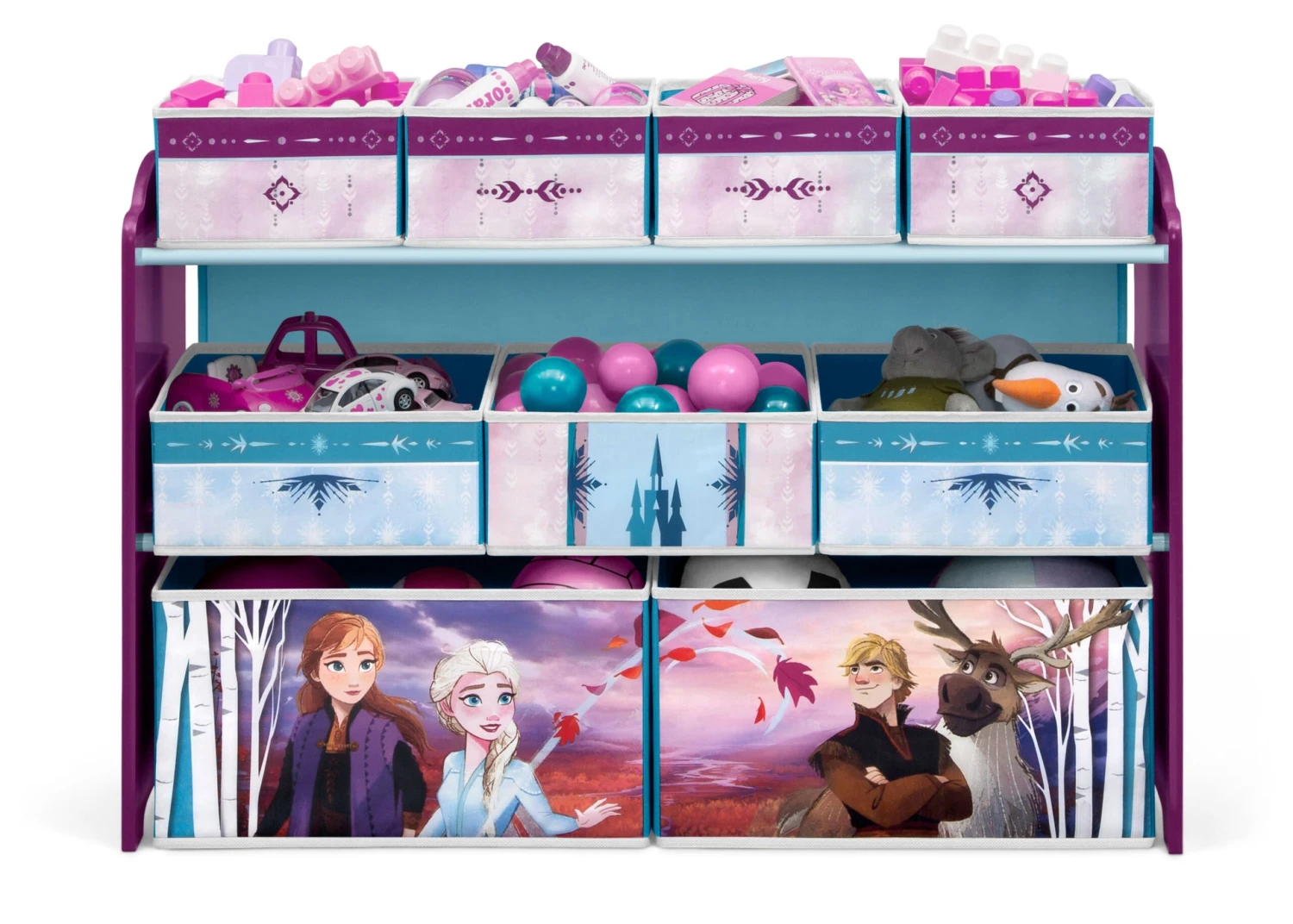 Delta Children Frozen Deluxe 9 Bin Design And Store Toy Organizer 2 Delta Children Frozen Deluxe 9 Bin Design And Store Toy Organizer - Image 2