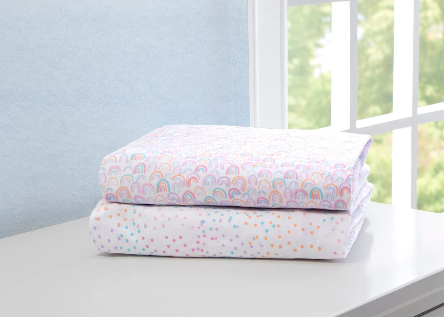 Delta Children Rainbow Confetti Fitted Crib Sheets - 2 Pack 1 Delta Children Rainbow Confetti Fitted Crib Sheets - 2 Pack