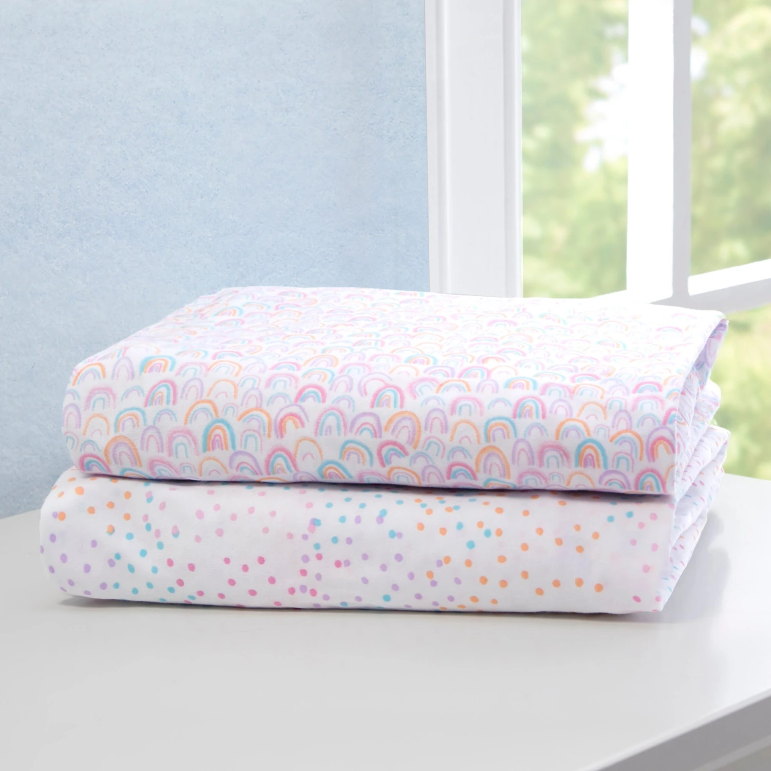 Delta Children Rainbow Confetti Fitted Crib Sheets - 2 Pack 7 Delta Children Rainbow Confetti Fitted Crib Sheets - 2 Pack - Image 7