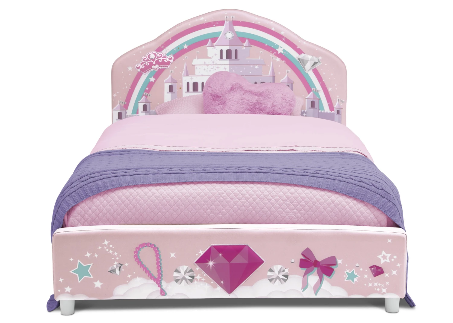 Delta Children Princess Upholstered Twin Bed 3 Delta Children Princess Upholstered Twin Bed - Image 3