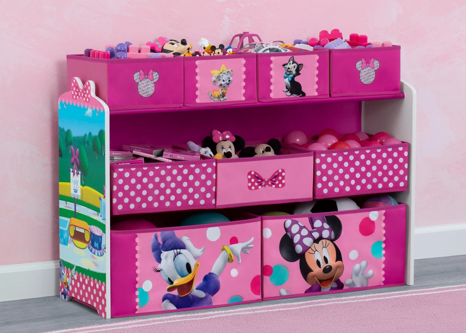 Delta Children Minnie Mouse Deluxe 9 Bin Design And Store Toy Organizer 1 Delta Children Minnie Mouse Deluxe 9 Bin Design And Store Toy Organizer