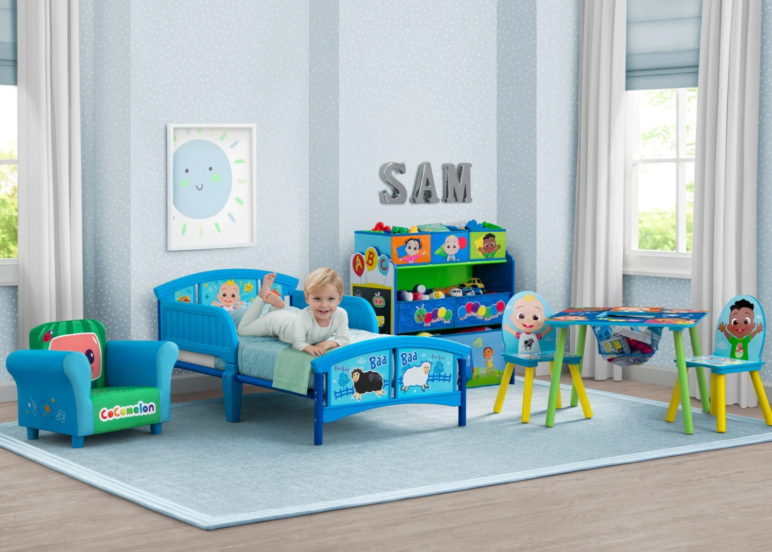 Delta Children CoComelon Plastic Toddler Bed 1 Delta Children CoComelon Plastic Toddler Bed