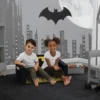 Delta Children Batman Cozee Flip-Out Sofa - 2-in-1 Convertible Sofa To Lounger For Kids
