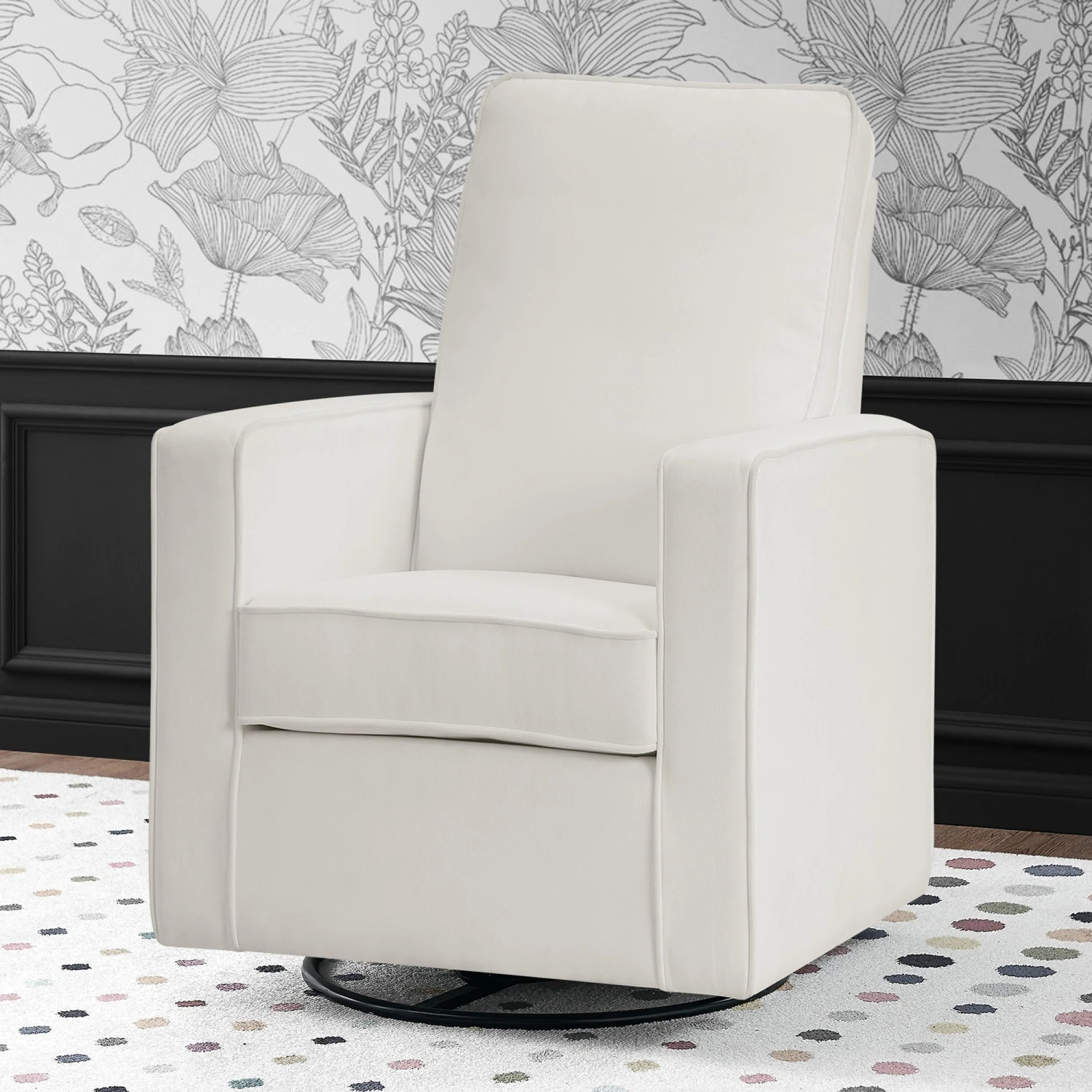 Delta Children Skye Nursery Glider Swivel Chair With LiveSmart Fabric 5 Delta Children Skye Nursery Glider Swivel Chair With LiveSmart Fabric - Image 5