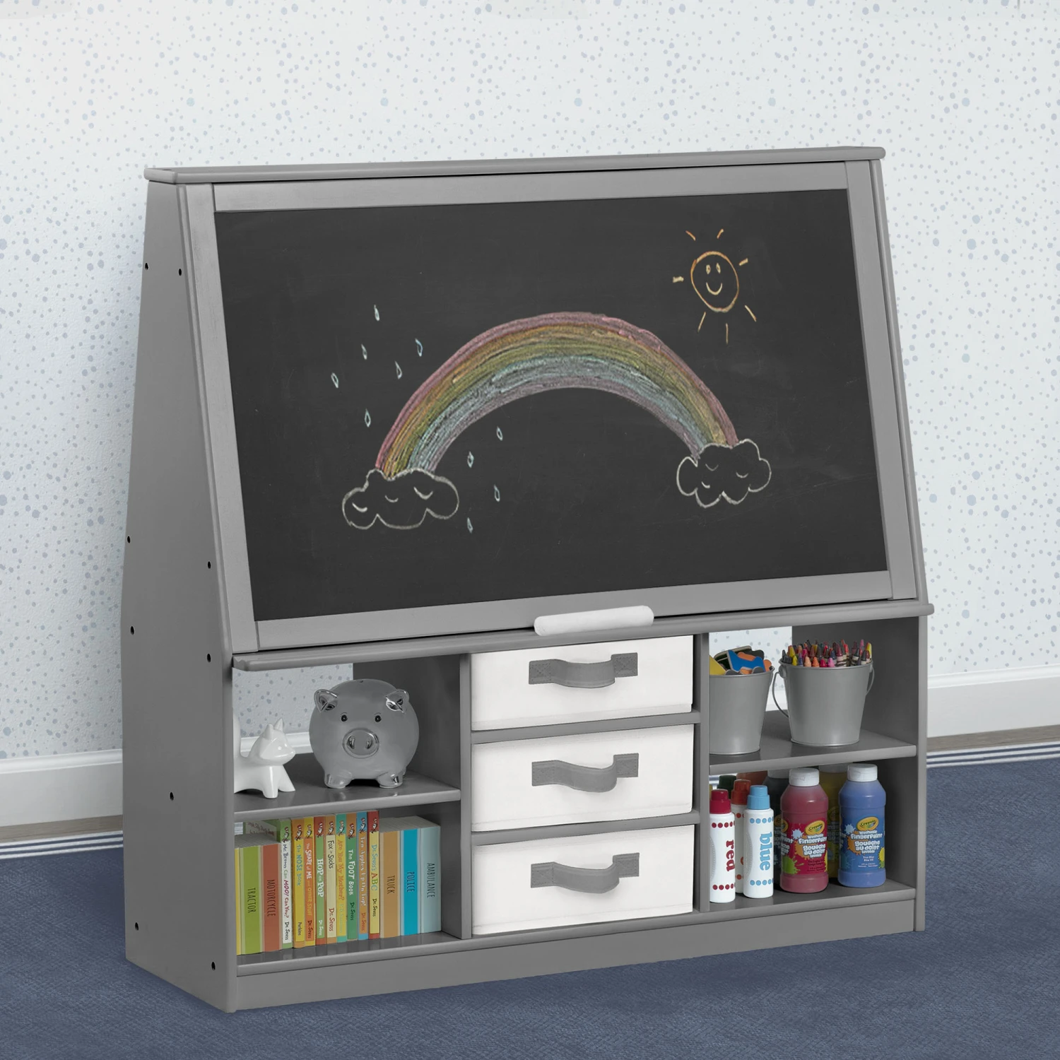 Delta Children At-Home Artist Center – Deluxe Double-Sided Easel & Storage Unit 6 Delta Children At-Home Artist Center – Deluxe Double-Sided Easel & Storage Unit - Image 6