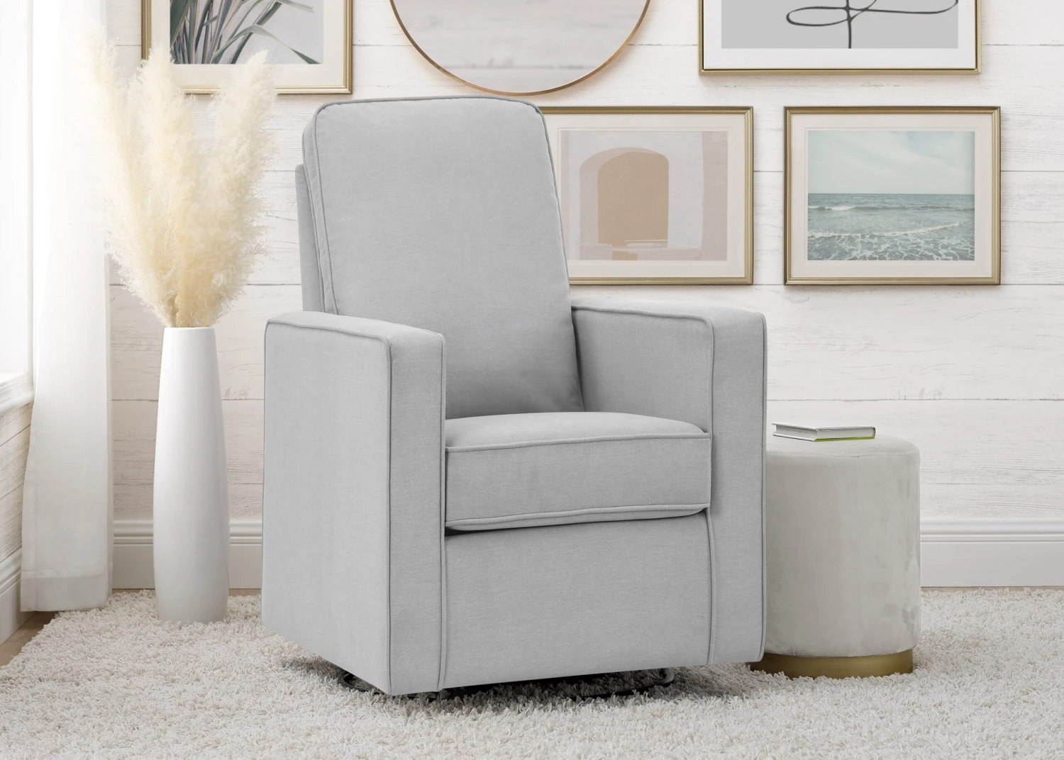 Delta Children Skye Nursery Glider Swivel Chair With LiveSmart Fabric 17 Delta Children Skye Nursery Glider Swivel Chair With LiveSmart Fabric - Image 17