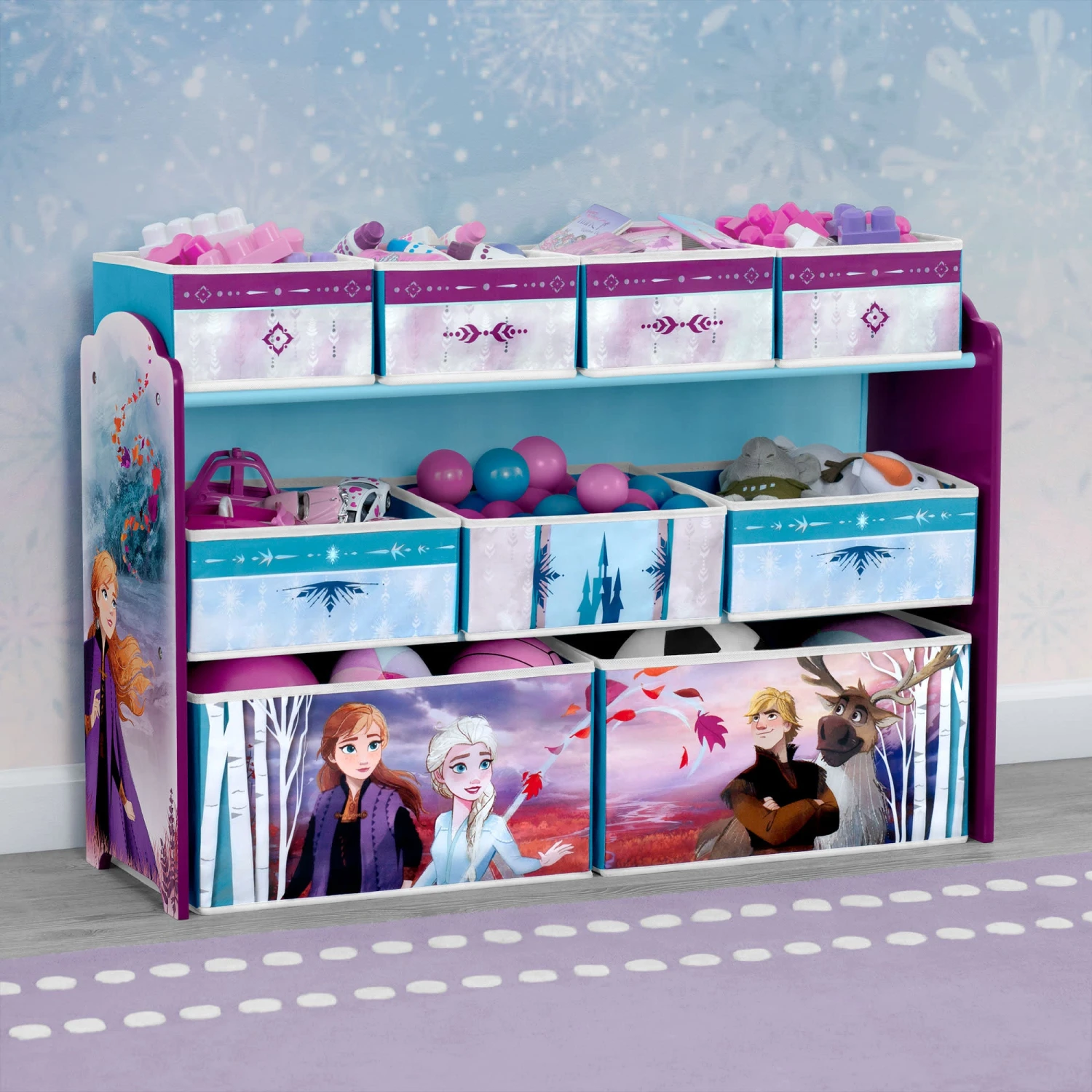 Delta Children Frozen Deluxe 9 Bin Design And Store Toy Organizer 6 Delta Children Frozen Deluxe 9 Bin Design And Store Toy Organizer - Image 6