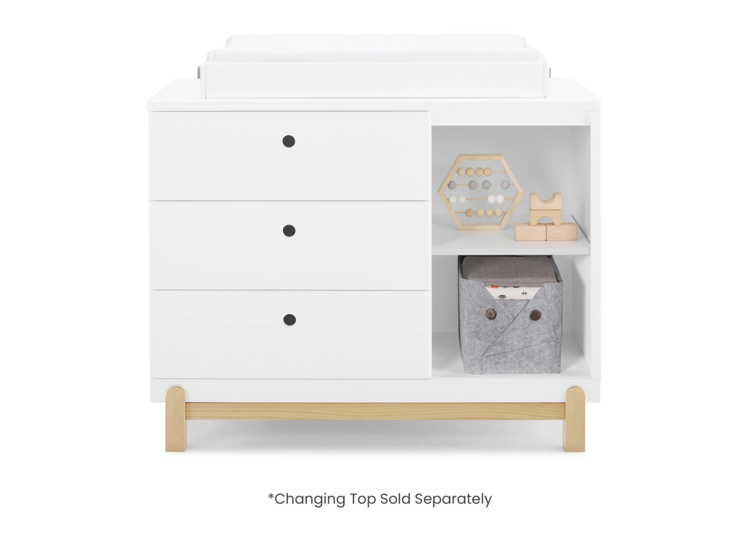 Delta Children Poppy 3 Drawer Dresser With Cubbies And Interlocking Drawers 2 Delta Children Poppy 3 Drawer Dresser With Cubbies And Interlocking Drawers - Image 2