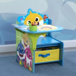 Delta Children Baby Shark Chair Desk With Storage Bin