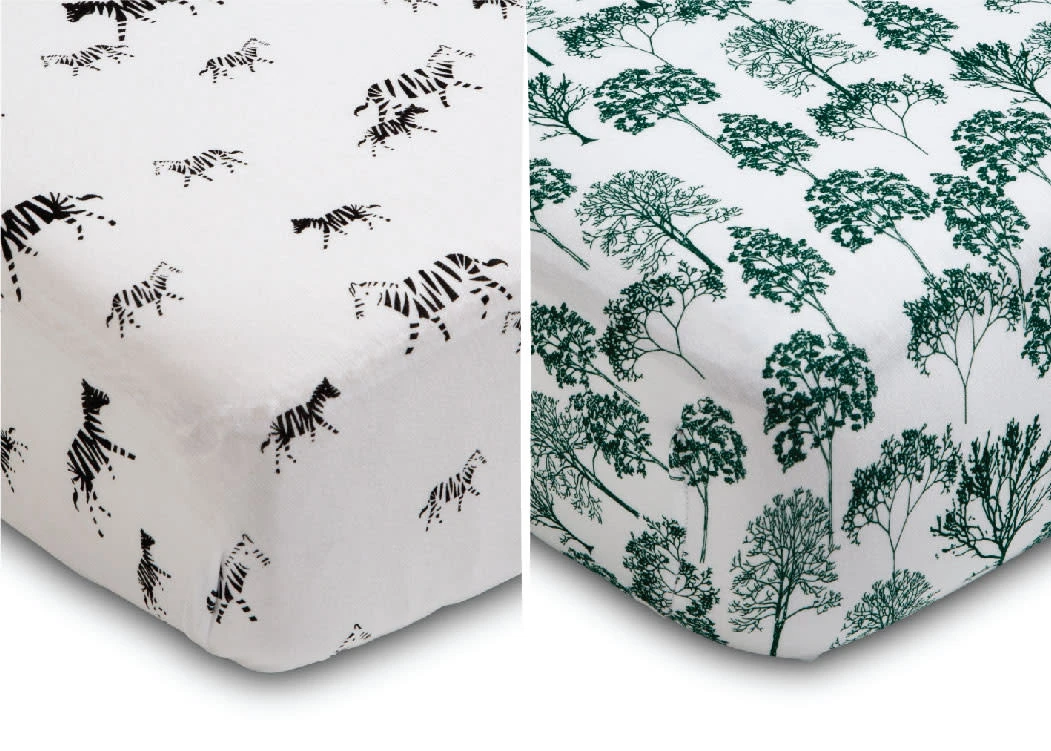 Delta Children Modern Safari Fitted Crib Sheets - 2 Pack 5 Delta Children Modern Safari Fitted Crib Sheets - 2 Pack - Image 5